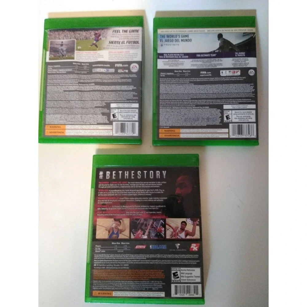 Xbox One Games Lot Of 3: FIFA 15 And 18 AND Includes NBA2K16